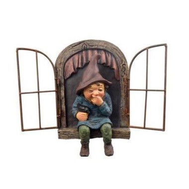 Gnomes Ornaments 3D Dwarfs Window Resin Craft Garden Ornaments