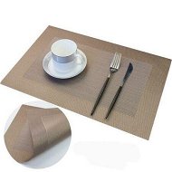 Detailed information about the product Golden Brown 4 pack 30*45cm Placemats Easy to Clean Plastic Placemat Washable for Kitchen Table Heat - resist and Woven Vinyl Table Mats