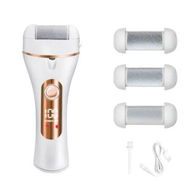 Detailed information about the product Golden Callus Remover for Feet Shaver ,Rechargeable Electric Foot File Pedicure Tools for Cracked Heels and Dead Skin with 3 Roller Heads