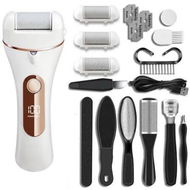 Detailed information about the product Golden Electric Callus Remover for Feet,Rechargeable Waterproof 14 in 1 Professional Pedicure Kit for Cracked Heels & Dead Skin,Battery Display