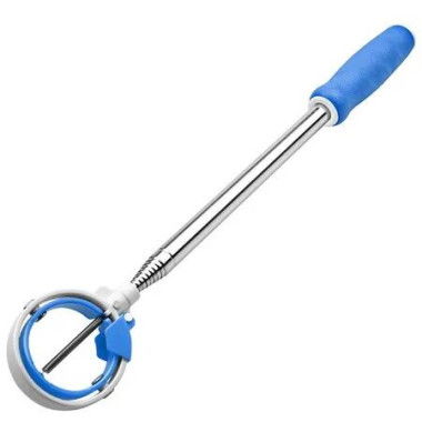 Golf Ball Retriever,Golf Ball Retriever Telescopic for Water with Spring Release-Ready Head,Ball Retriever Tool Golf with Locking Clip,Grabber Tool (Blue)