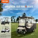 Golf Cart Enclosure 600D Polyester Driving Enclosure with 4-Sided Transparent Windows 4 Passenger Club Car Covers Universal Fits for Most Brand Carts. Available at Crazy Sales for $179.95