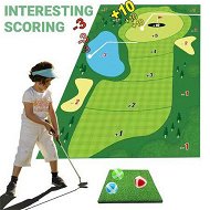 Detailed information about the product Golf Chipping Game Mat, Indoor Outdoor Golf Games for Adults with Chipping Mat, 16 Sticky Balls, Golf Game for Home Office Backyard Rear