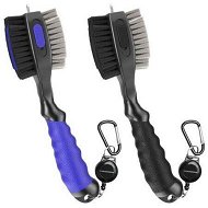 Detailed information about the product Golf Club Brushes And Groove Cleaner With Magnetic Keychain Oversized Golf Brush Head And Retractable Spike Super Non-Slip Handle Comfortable Grip Golf Club Cleaner (2 Pack Black & Blue)