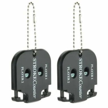 Golf Score Counter Mini 2Pcs Shot Stroke Clicker Keychain Game Scorekeeper Outdoor Sport Scoreboard Portable Tracking