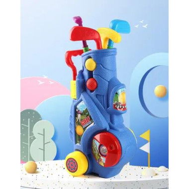 Golf Toy Set for Children, Mini Golf Case with 4 Golf Clubs and 4 Balls, Mini Golf Play Set, Children's Games Children, Boys, Girls 4-8 Years