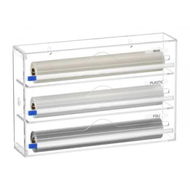 Detailed information about the product GOMINIMO 3 in 1 Acrylic Wrap Dispenser with Cutter and Labels Clear