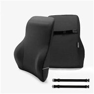 Detailed information about the product GOMINIMO Memory Foam Lumbar Support Pillow with Adjustable Dual Strap (Black) GO-LSP-101-JYM