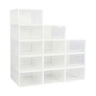 Detailed information about the product GOMINIMO Plastic Shoe Box 12PCS Medium Size (White)