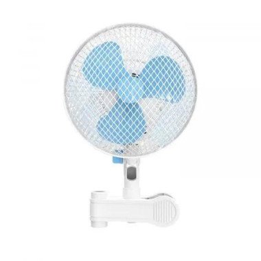 GOMINIMO Portable Oscillating Clip Fan With 2 Speed (White+Blue)GO-CF-102-YZ