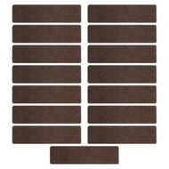 Detailed information about the product GOMINIMO Set of 15 Non Slip Carpet Stair Tread 20.3 x76cm (Brown) GO-CST-101-LD