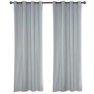 Detailed information about the product Gominimo Temp Blackout Blinds Curtain Detachable Set of 2 240 x 140cm Black