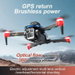 GPS FPV Drone 8K Dual Camera RC Quadcopter With Optical Flow Obstacle Avoidance Black. Available at Crazy Sales for $104.99