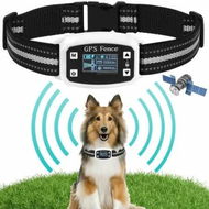 Detailed information about the product GPS Wireless Dog Fence, Dog Boundary Containment System Electric Training Collar Effective Beep Shock Dog Fence, Waterproof Adjustable Control Range,White