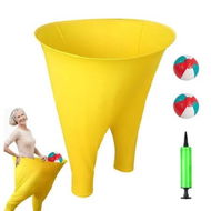 Detailed information about the product Granny Pants Yard Game, Granny Pants Outdoor Game with 2 Bouncy Balls, Giant Outdoor Recreational Tossing Games for Men Women, Yellow