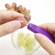 Detailed information about the product Grape Peeler, Fruit Grape Skin Peeler Remover Mini Portable Kitchen Gadget Peeling Tool Purple 7.0x0.8in