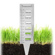 Detailed information about the product Grass Gauge - Stainless Steel Great Outdoor Grass Ruler Prune Plant Measuring Tools.