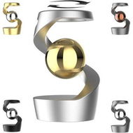 Detailed information about the product Gravity Defying Kinetic Desk Toy,Desk Spinning Toys for,Stress Relieving Optical Illusion Toys,Perfect for Car Ornaments Office Decor(Silver+Gold Bead)