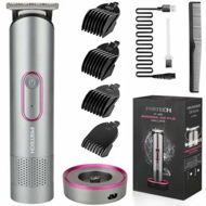 Detailed information about the product (Gray)Hair Trimmer for Women,Waterproof Bikini Trimmer for Wet & Dry Use,Rechargeable Hair Trimmer,Electric Razor&Shaver with Standing Recharge Dock