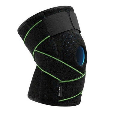 Green - Knee Brace with Side Stabilizers & Patella Gel Pads for Knee Support(1 pack)