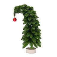 Detailed information about the product Green 50cm Crooked Neck Christmas Tree Small Desktop Decoration Ideal For Christmas Decorations And Festive Events