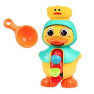 Detailed information about the product Green Bath Toys Set Rotatable Duck Waterwheel and Eyes Strong Sucker Water Scoop Fun Bath Time Accessories