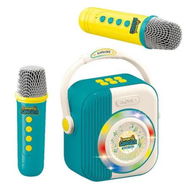 Detailed information about the product Green Bluetooth Dual Microphone Karaoke Speaker Toy Ideal For Home Karaoke Parties And Gatherings