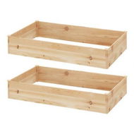 Detailed information about the product Green Fingers Garden Bed 150x90x30cm Wooden Planter Box Raised Container Growing