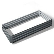 Detailed information about the product Green Fingers Garden Bed 180x90cm Planter Box Raised Container Galvanised Steel