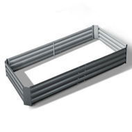 Detailed information about the product Green Fingers Garden Bed 210x90cm Planter Box Raised Container Galvanised Steel