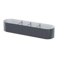 Detailed information about the product Green Fingers Garden Bed 320X80X56cm Oval Planter Box