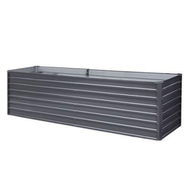 Detailed information about the product Green Fingers Garden Bed 320x80x77cm Planter Box Raised Container Galvanised Herb