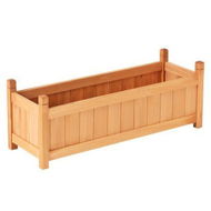 Detailed information about the product Green Fingers Garden Bed 90x30x33cm Wooden Planter Box Raised Container Growing