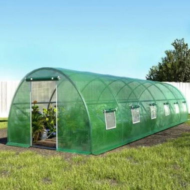 Green Fingers Greenhouse 9x3x2M Walk in Green House Tunnel Plant Garden Shed Dome