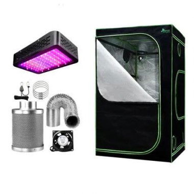 Green Fingers Grow Tent Light Kit 120x120x200CM 1000W LED 6 Vent Fan,Green Fingers Grow Tent Light Kit LED 1000W Full Spectrum 6 Vent 120x120x200CM