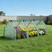 Green Fingers Mini Greenhouse 240x90x90cm Steel Frame PE Cover Outdoor Shelter. Available at Crazy Sales for $54.95