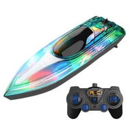 Detailed information about the product Green Remote Control Speedboat 2.4G High Speed Remote Control Boat Double Battery