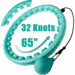 (Green)32 Detachable Knots-2 in 1 Abdomen Fitness Massage Non Fall Smart Hooola Hoop with Auto Spinning Ball,Weighted Exercise Hoop Plus Size. Available at Crazy Sales for $24.99
