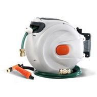 Detailed information about the product Greenfingers Retractable Hose Reel 30M Garden Water Brass Spray Gun Auto Rewind