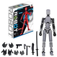 Detailed information about the product Grey Black Lucky 13 Action Figures Assembly Completed 3D Printed Multi Jointed Movable Desktop Decorations for Action Figures for Game Lovers