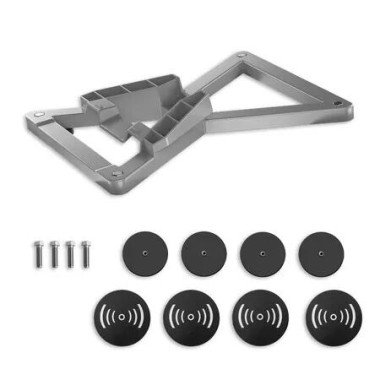 Grey Gen3 Mini Magnetic Metal Plate With 4 Magnetic Plate Set Car Roof Magnetizer Bracket Aluminum Glass Roof Strong Adhesive Suction Cup Mount