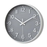 Detailed information about the product Grey Wall Clock 12 Inch Silent Non Ticking Clock for Living Room Bedroom Kitchen Office Decor