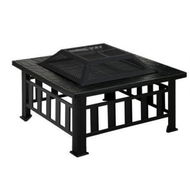 Detailed information about the product Grillz Fire Pit BBQ Grill 2-In-1 Table