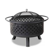 Detailed information about the product Grillz Fire Pit BBQ Grill 76cm