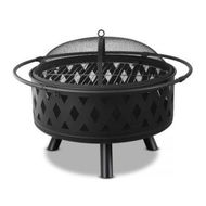 Detailed information about the product Grillz Fire Pit BBQ Grill 82cm