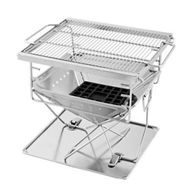 Detailed information about the product Grillz Fire Pit BBQ Grill with Carry Bag Camping