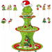 Grinch 3 Tier Christmas Cupcake Stand Sturdy Cardboard Food Display for Party Supplies Cupcakes Candies and Cookies. Available at Crazy Sales for $12.99