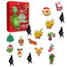 Grinch Advent Calendar Christmas Surprises with 24 Collectible for Kids Teens Christmas Vacation Gifts Christmas Decorations. Available at Crazy Sales for $24.99