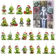 Detailed information about the product Grinch Advent Calendar Christmas Tree Ornament,24 Days of Christmas Advent Calendar Grinch Countdown Box Surprise Box Holiday Gifts