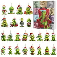 Detailed information about the product Grinch Advent Calendar Christmas Tree Ornament,24 Days of Christmas Advent Calendar Grinch Countdown Box Surprise Box Holiday Gifts